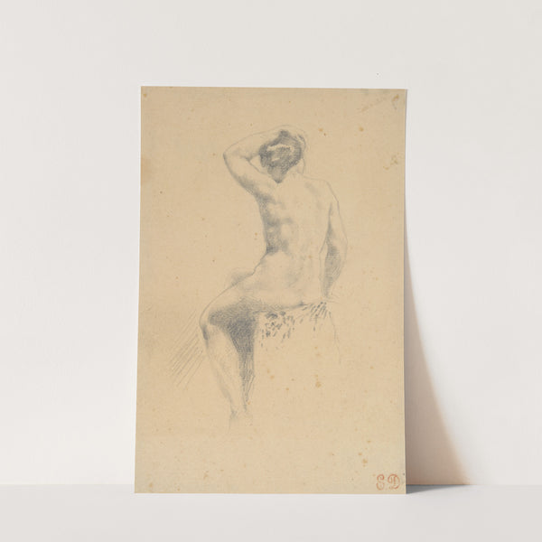 Female Nude Seen from the Rear (1825–35) by Eugène Delacroix