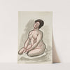Female Nude, Sitting by Carl Newman