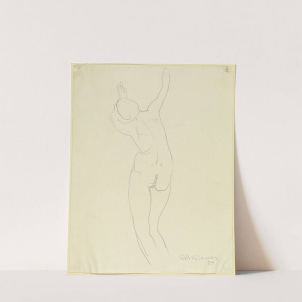 Female nude, standing by Richard Martin Werner
