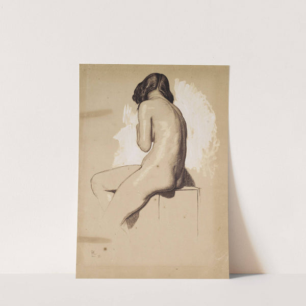 Female Nude - Study from behind by William Holman Hunt