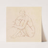 Female Nude – Study of a seated Figure by Sir Edward Coley Burne-Jones