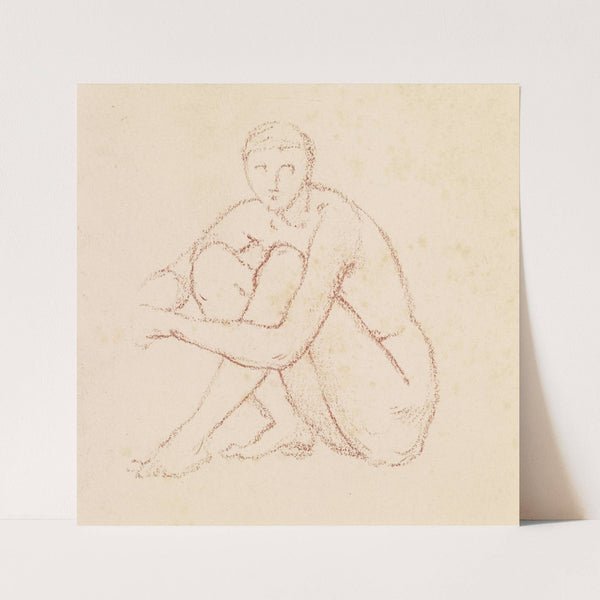 Female Nude – Study of a seated Figure by Sir Edward Coley Burne-Jones