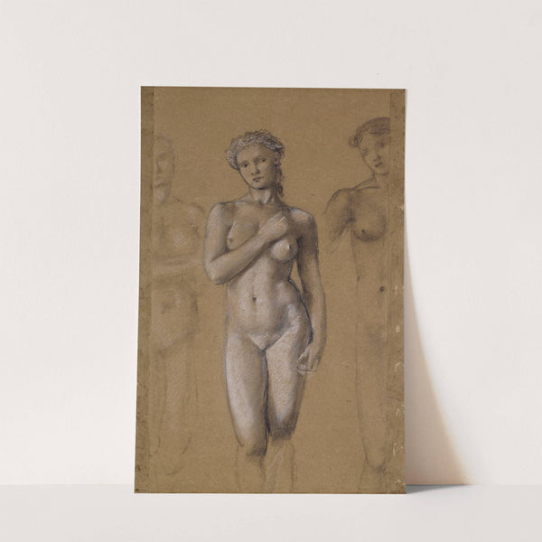 Female Nude - Three Studies, possibly for Venus by Sir Edward Coley Burne-Jones