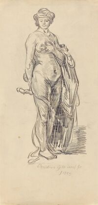 Female Nude with a Turban — size preview