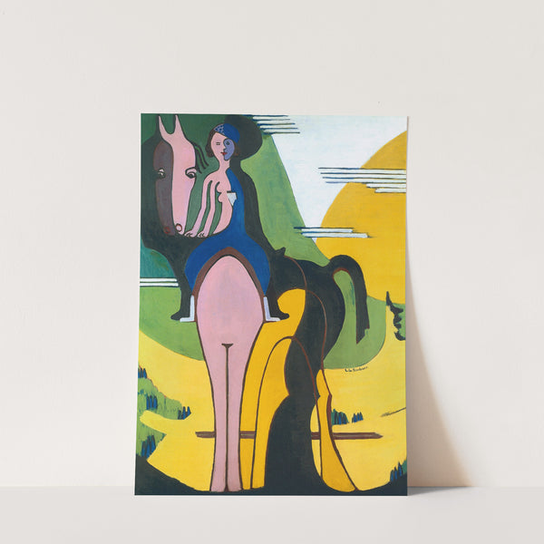 female rider (1931 - 1932) by Ernst Ludwig Kirchner