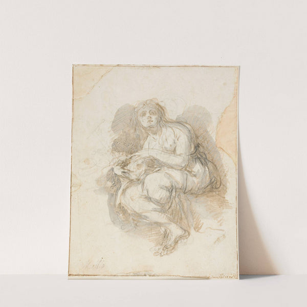 Female Saint Holding Skull by Bartolomé Estebán Murillo