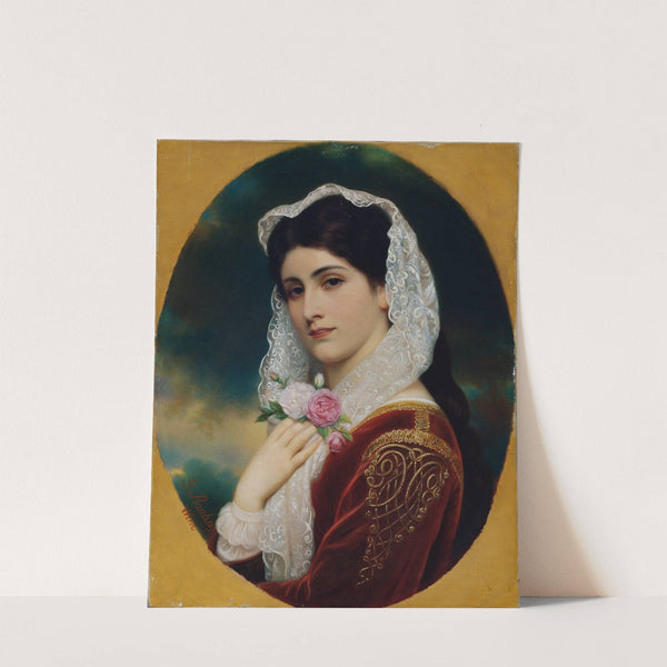 Female study head by Georg Martin Ignaz Raab