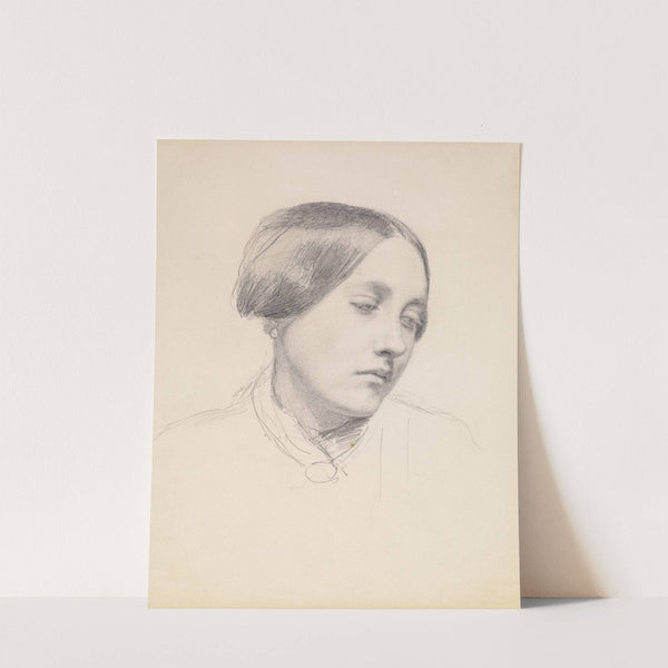 Female - Study of a Girl's Head by Sir John Everett Millais