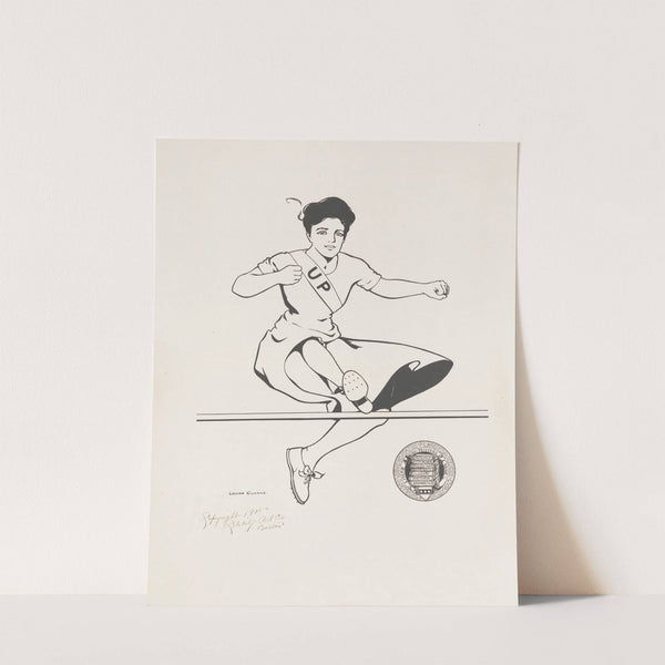 Female track athlete, University of Pennsylvania by Louise Clarke