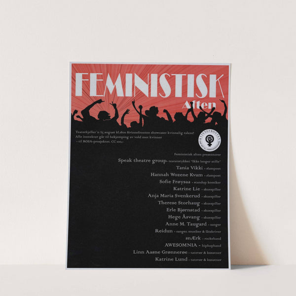 Feministisk aften by Kvinnefronten (The Women'''s Front)