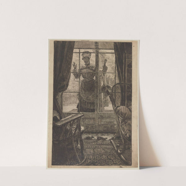 Femme à la fenêtre (1875) by James Tissot