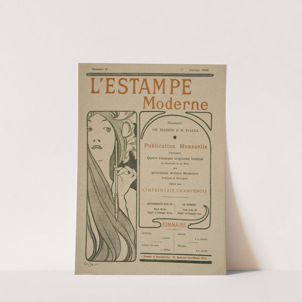 Femme à la Plume (1898) by Alphonse Mucha