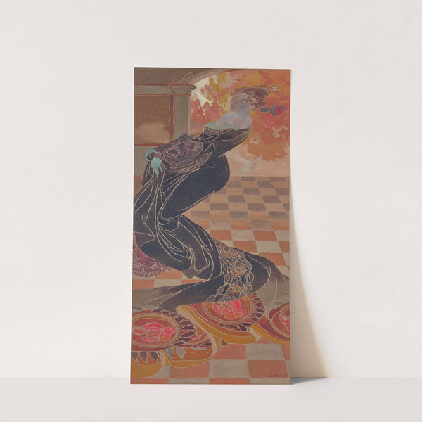 Femme à la robe noire devant un feu, dite; ‘La Folle’ (1901-1903) by Georges de Feure