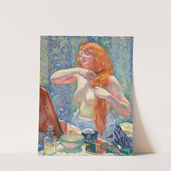 Femme à sa coiffure (La rousse, VIII) (1912) by Theo van Rysselberghe