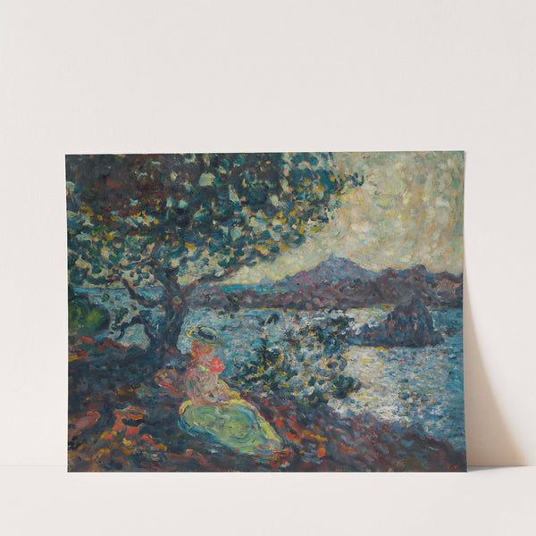 Femme assise au bord de la mer (1902) by Louis Valtat