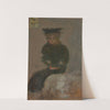 Femme assise au chapeau noir by Pierre Bonnard