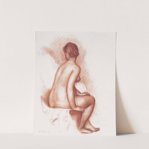 Femme assise (Baigneuse assise vue de dos) (circa 1885-1887) by Pierre-Auguste Renoir