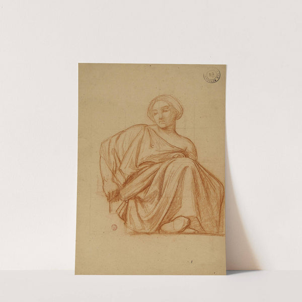 Femme assise drapée by François-Léon Benouville