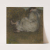 Femme assise sur un divan by Edgar Degas