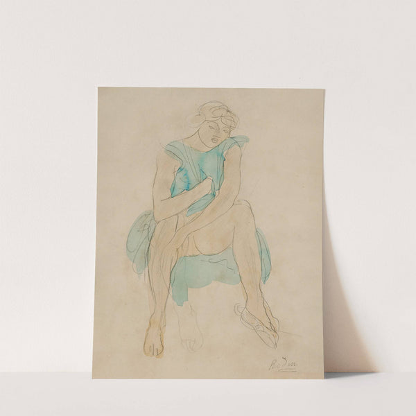 Femme assise vêtue de bleu. Psyché (circa 1900) by Auguste Rodin
