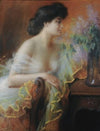 Femme au bouquet de lilas