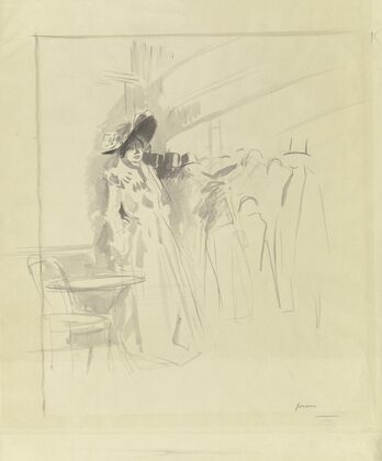 Femme au café