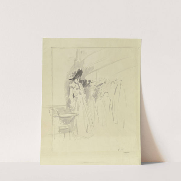 Femme au café by Jean-Louis Forain