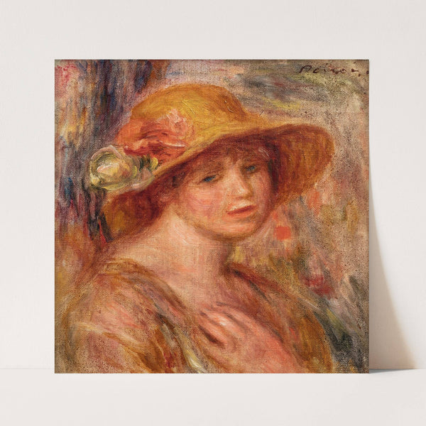 Femme au chapeau de paille (circa 1916-18) by Pierre-Auguste Renoir