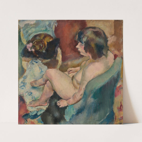 Femme au chien (1913) by Jules Pascin