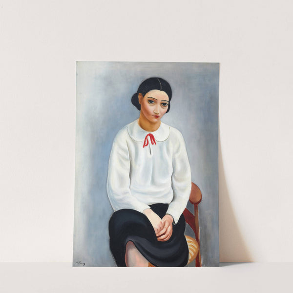 Femme au corsage blanc (1924) by Moïse Kisling