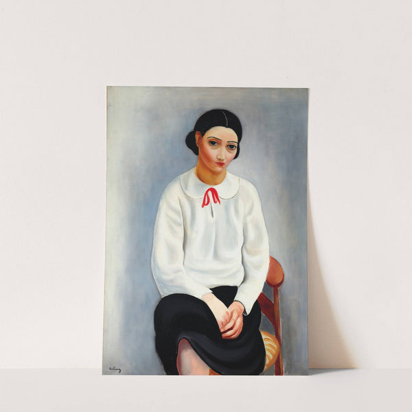 Femme au corsage blanc (1924) by Moïse Kisling