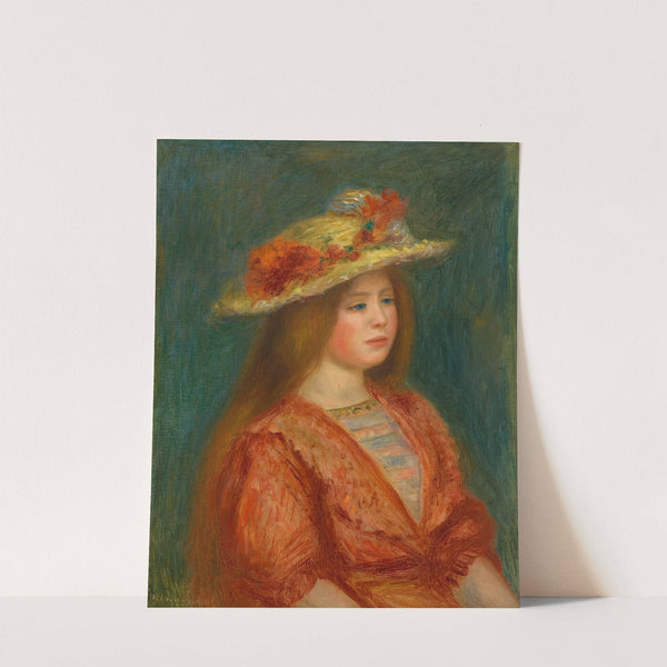 Femme au corsage rouge by Pierre-Auguste Renoir