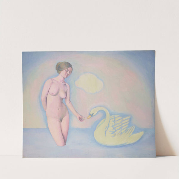 Femme au cygne (1913) by Félix Vallotton