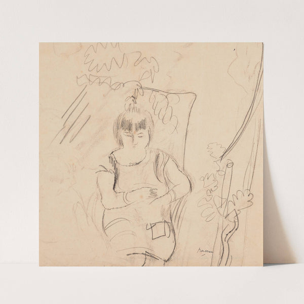 Femme au fauteuil (1927) by Jules Pascin