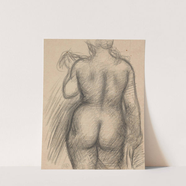 Femme au foulard, vue de dos (1920-1925) by Aristide Maillol