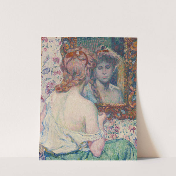 Femme au miroir by Theo van Rysselberghe