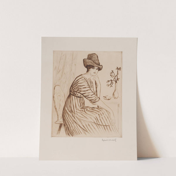 Femme aux fleurs (1912) by Raphael Schwartz