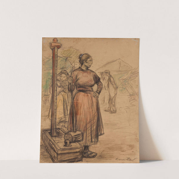 Femme avec un maillet by Achille Granchi-Taylor