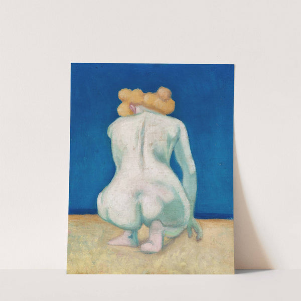 Femme blonde accroupie de dos (1918) by Félix Vallotton