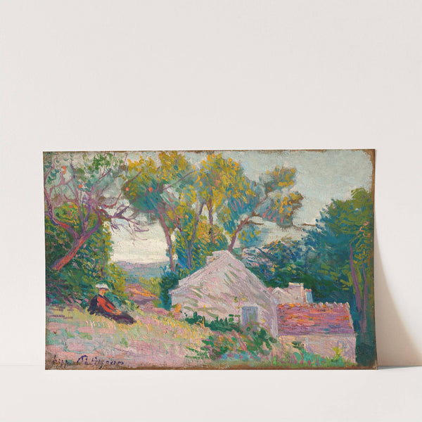 Femme dans un paysage by Hippolyte Petitjean