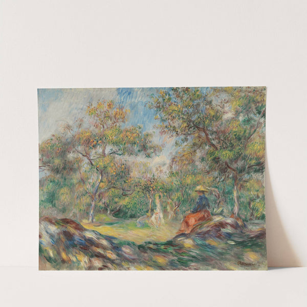 Femme Dans Un Paysage by Pierre-Auguste Renoir