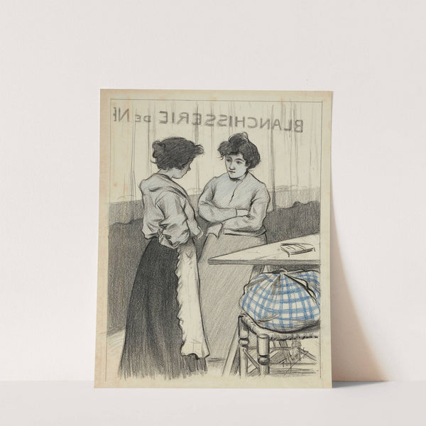 Femme dans une blanchisserie by Fernand Louis Gottlob