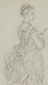 Femme de dos de 34 tenant un éventail (1868-1878)