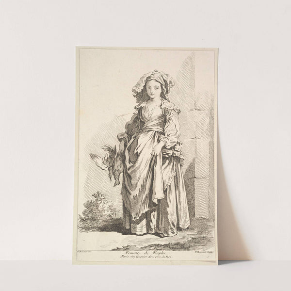 Femme de Naples, plate 2 (18th century) by François Boucher