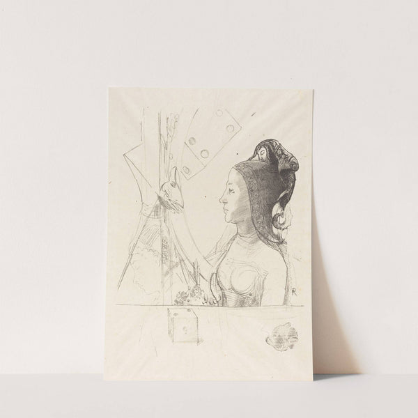 Femme de Profil (Profile of a Woman) by Odilon Redon