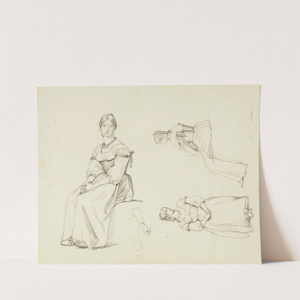 Femme de Sona (trois poses) by René Marjolin