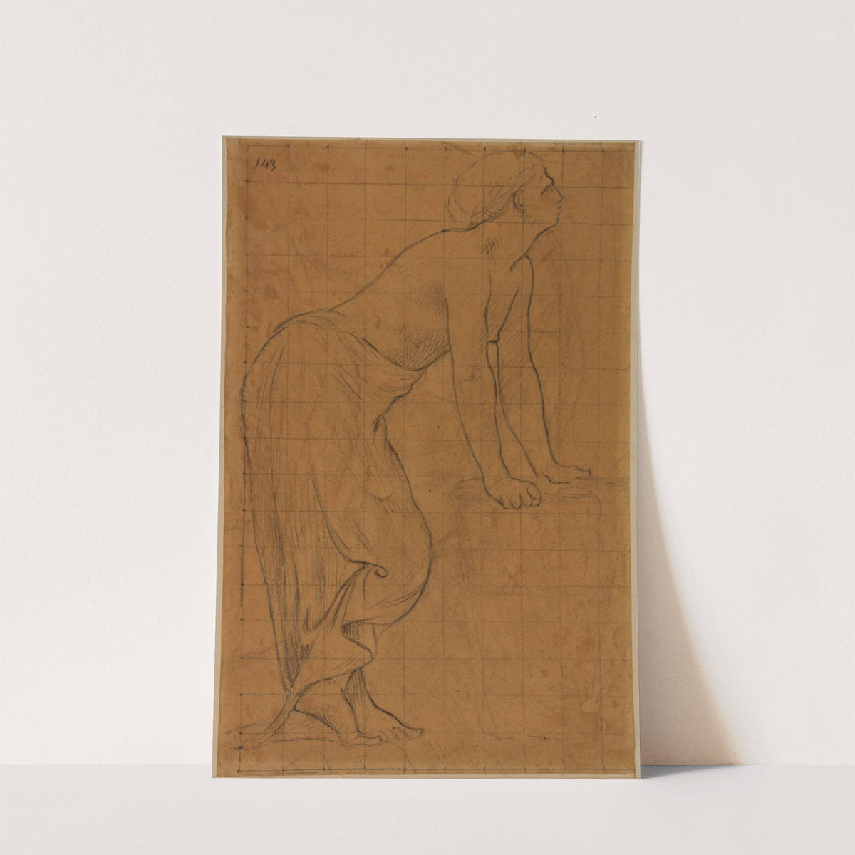 Femme debout, de profil à droite by Pierre Puvis de Chavannes