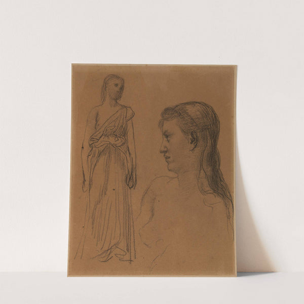 Femme debout et buste de femme by Pierre Puvis de Chavannes
