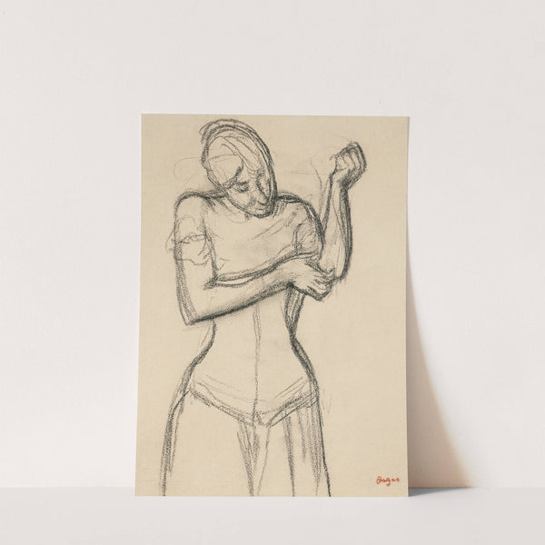 Femme en corset, vue de face (circa 1890) by Edgar Degas