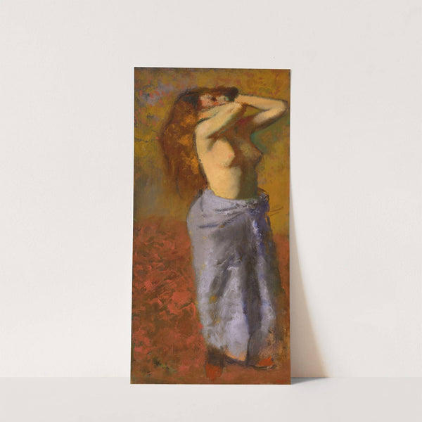 Femme en peignoir bleu le torse découvert (circa 1887-1890) by Edgar Degas